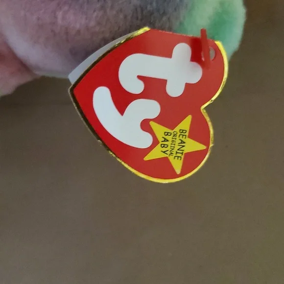 Ty Beanie Babies Tie-Dye Peace Bear Plush